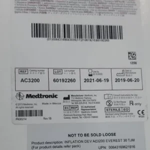Medtronic Disposable Inflation Device Everest 30